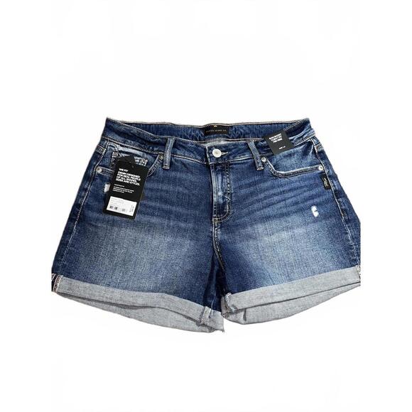 Pants - Silver Jeans Suki Short Curvy Fit Mid Rise Womens 31 Denim Shorts NWT
